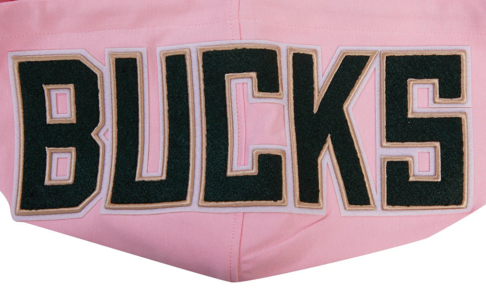 NBA MILWAUKEE BUCKS CLASSIC CHENILLE MEN'S FULL ZIP PULLOVER HOODIE