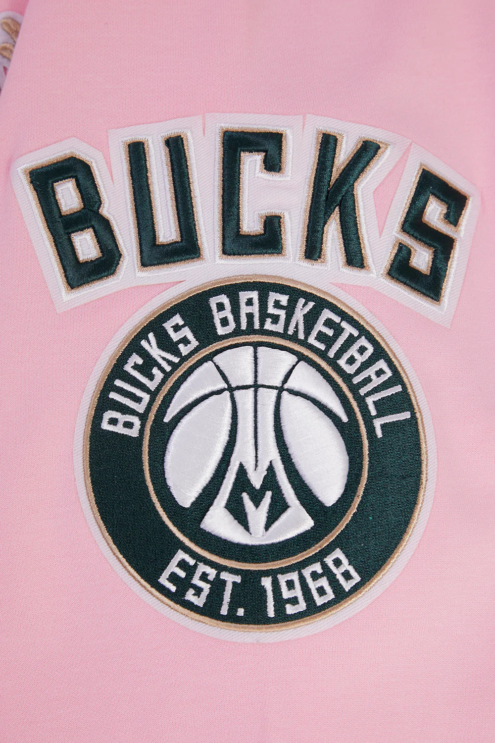 NBA MILWAUKEE BUCKS CLASSIC CHENILLE MEN'S FULL ZIP PULLOVER HOODIE