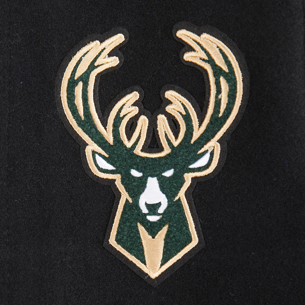 NBA MILWAUKEE BUCKS RETRO CLASSIC BIG BOYS RIB WOOL VARSITY JACKET