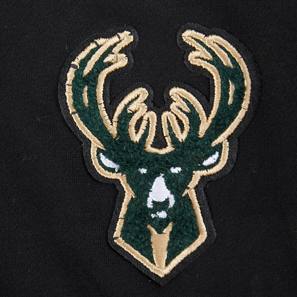 NBA MILWAUKEE BUCKS CLASSIC LITTLE GIRLS FLEECE FULL ZIP HOODIE