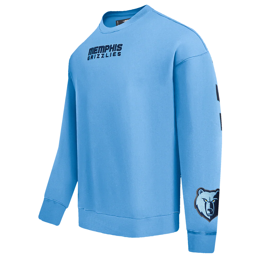 NBA MEMPHIS GRIZZLIES WINGSPAN MEN'S DROP SHOULDER FLEECE CREWNECK
