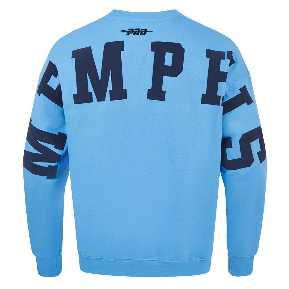 NBA MEMPHIS GRIZZLIES WINGSPAN MEN'S DROP SHOULDER FLEECE CREWNECK