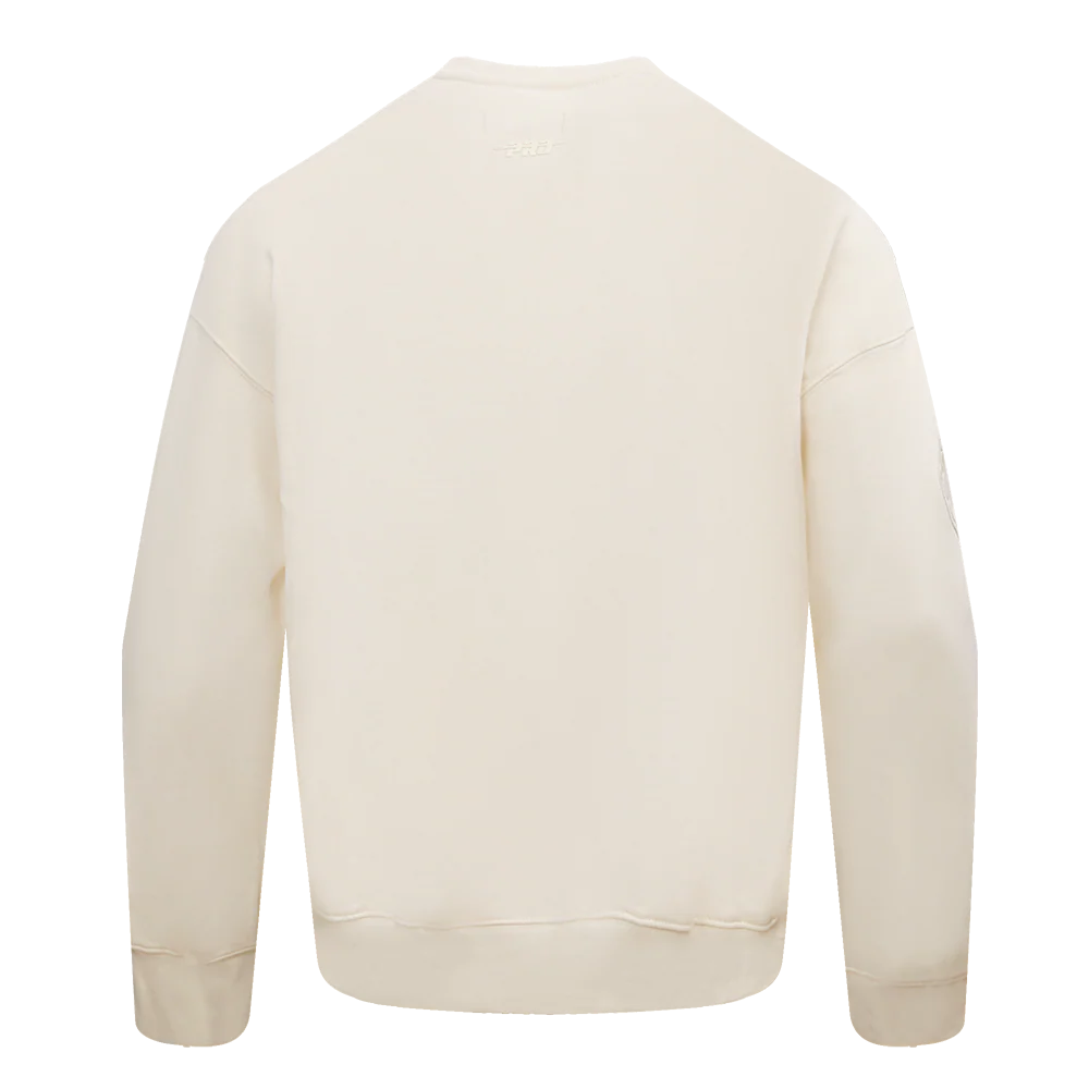 NBA MEMPHIS GRIZZLIES NEUTRAL DROP SHOULDER FLEECE CREWNECK