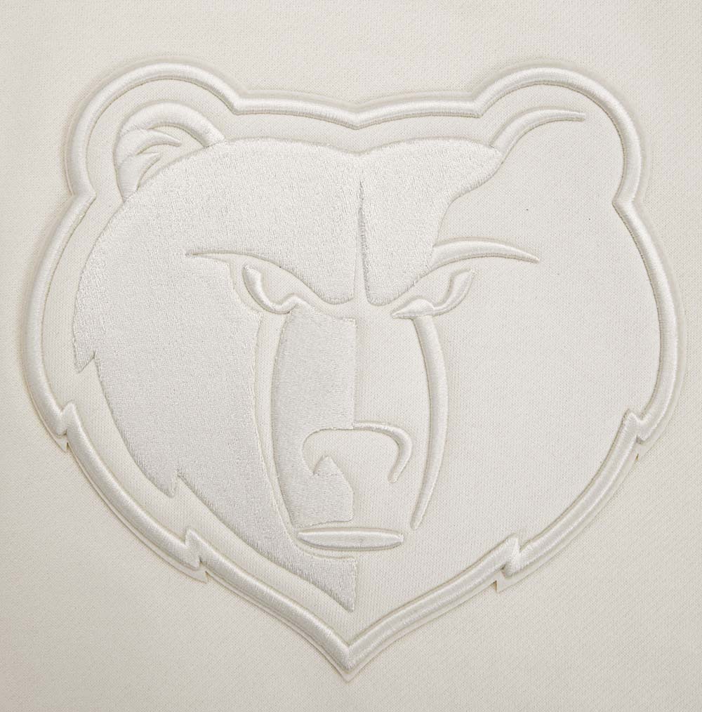 NBA MEMPHIS GRIZZLIES NEUTRAL DROP SHOULDER FLEECE CREWNECK