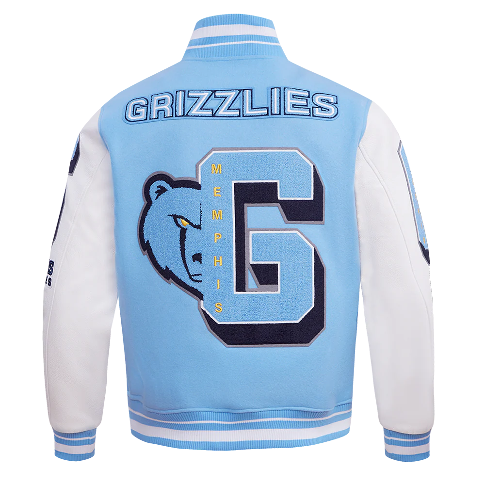 NBA MEMPHIS GRIZZLIES MASHUP MEN'S RIB WOOL VARSITY JACKET