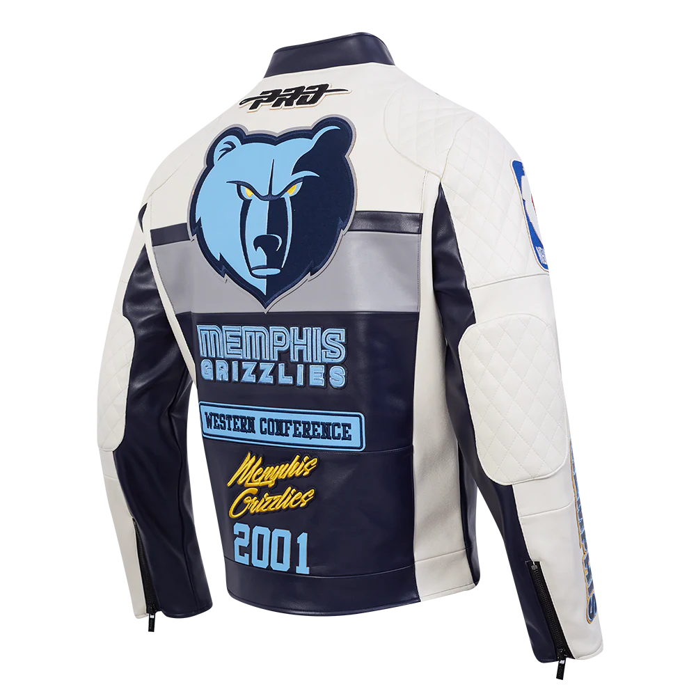 NBA MEMPHIS GRIZZLIES MEN'S MOTO JACKET