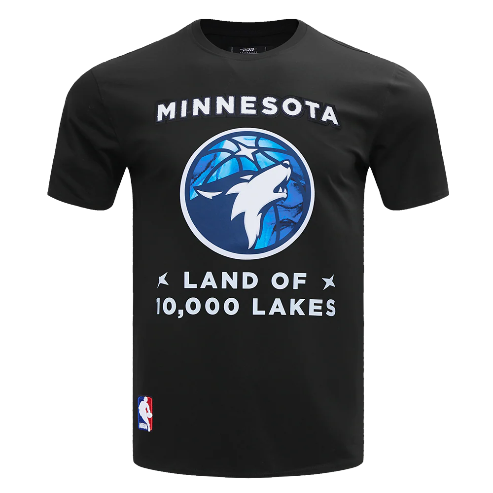 NBA MINNESOTA TIMBERWOLVES CHEST 100 LAKES MEN'S TEE
