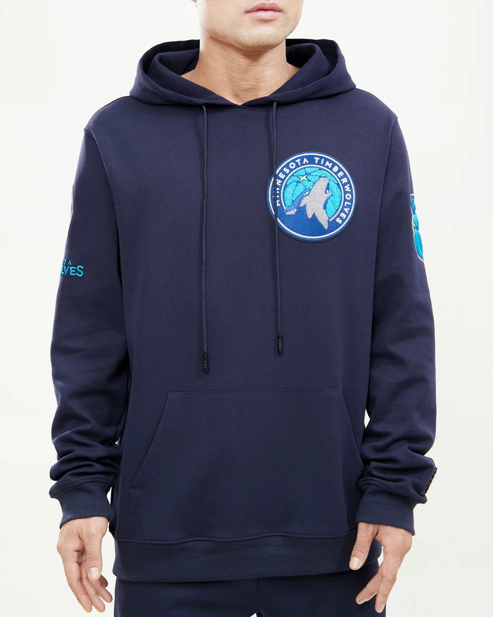NBA MINNESOTA TIMBERWOLVES CLASSIC CHENILLE MEN'S PULLOVER HOODIE