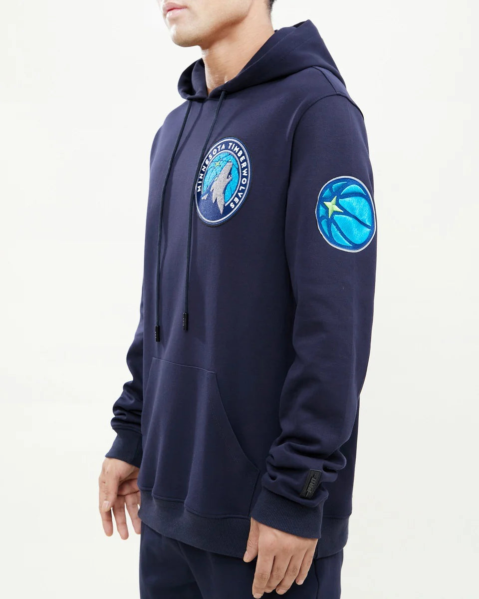 NBA MINNESOTA TIMBERWOLVES CLASSIC CHENILLE MEN'S PULLOVER HOODIE