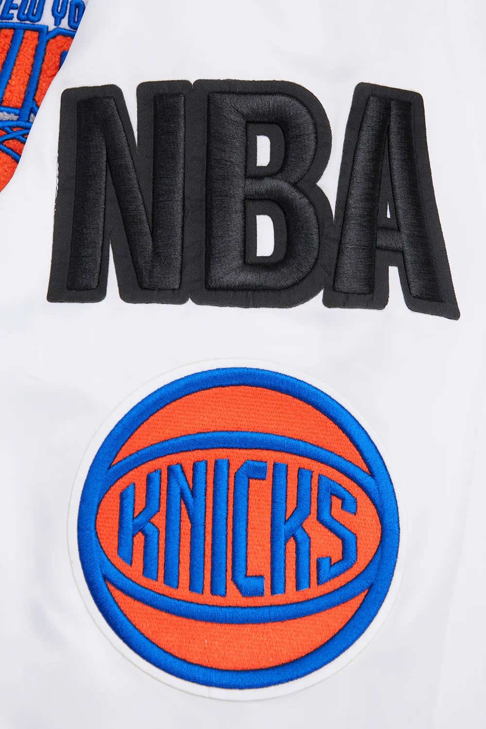 NBA NEW YORK KNICKS MASHUP MEN'S RIB SATIN JACKET
