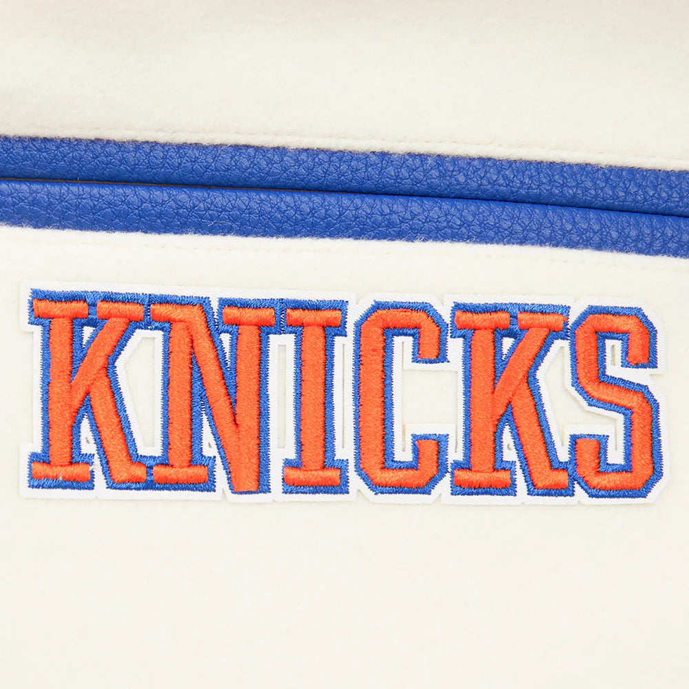 NBA NEW YORK KNICKS RETRO CLASSIC BIG BOYS RIB WOOL VARSITY JACKET