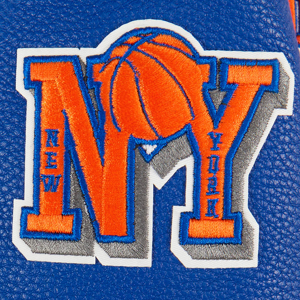 NBA NEW YORK KNICKS RETRO CLASSIC LITTLE BOYS RIB WOOL VARSITY JACKET