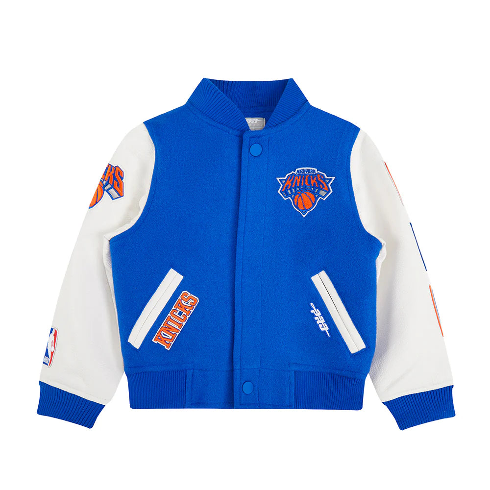 NBA NEW YORK KNICKS CLASSIC TODDLER BOYS WOOL VARSITY JACKET