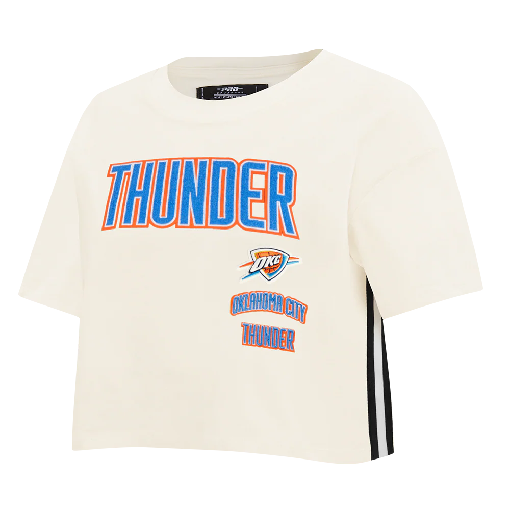 NBA OKLAHOMA CITY THUNDER RETRO CLASSIC WOMEN'S BOXY TEE