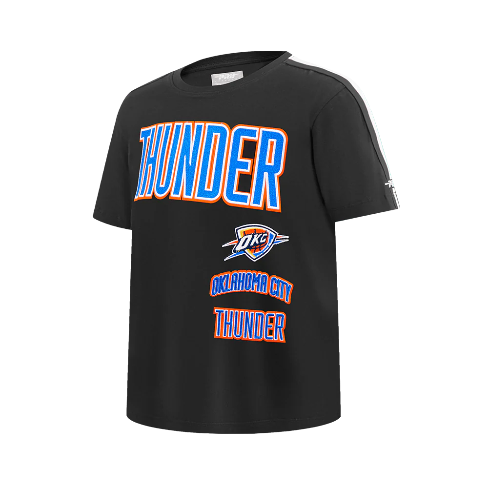 NBA OKLAHOMA CITY THUNDER RETRO CLASSIC SINGLE JERSEY BIG BOYS SINGLE JERSEY TAPING TEE