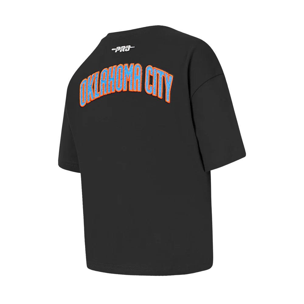 NBA OKLAHOMA CITY THUNDER CLASSIC LITTLE GIRLS SHORT SLEEVE BOXY TEE