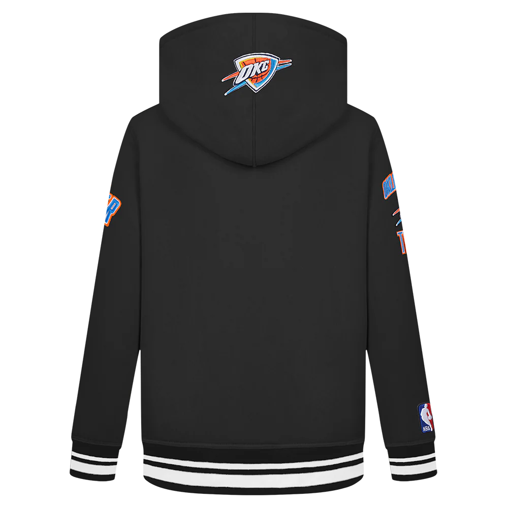 NBA OKLAHOMA CITY THUNDER RETRO CLASSIC TODDLER BOYS RIB FLEECE PULLOVER HOODIE