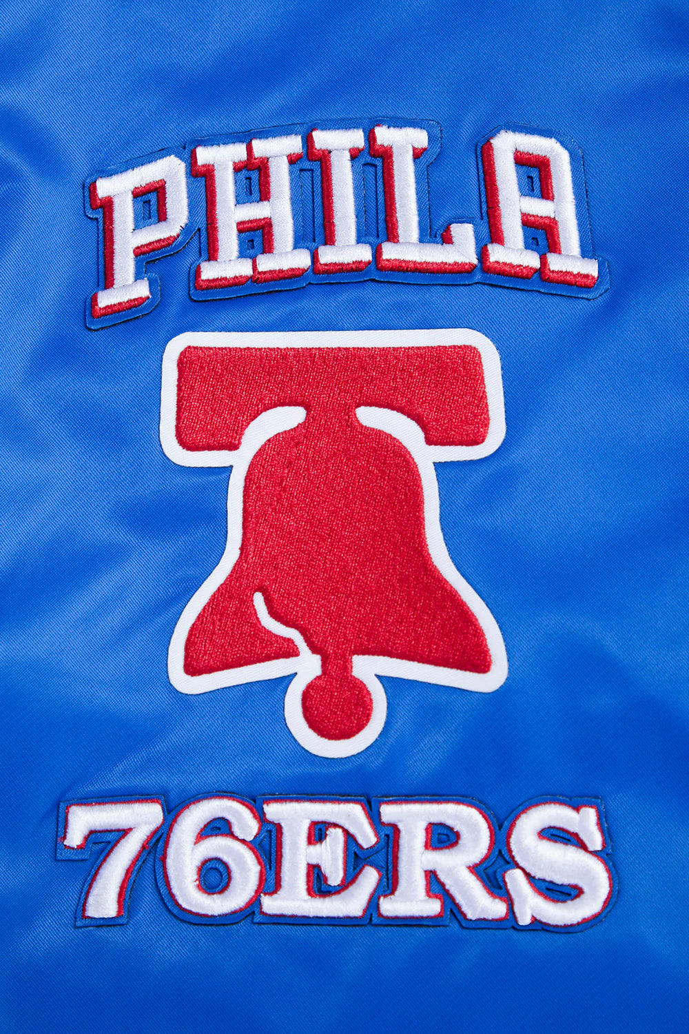 NBA PHILADELPHIA 76ERS RETRO CLASSIC MEN'S RIB SATIN JACKET