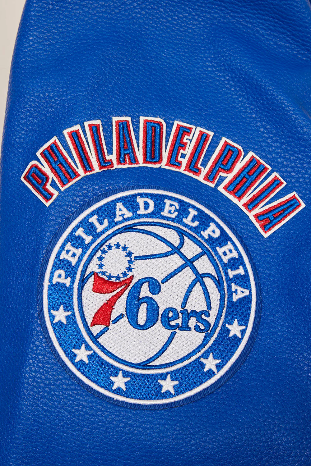 NBA PHILADELPHIA 76ERS RETRO CLASSIC MEN'S RIB WOOL VARSITY JACKET