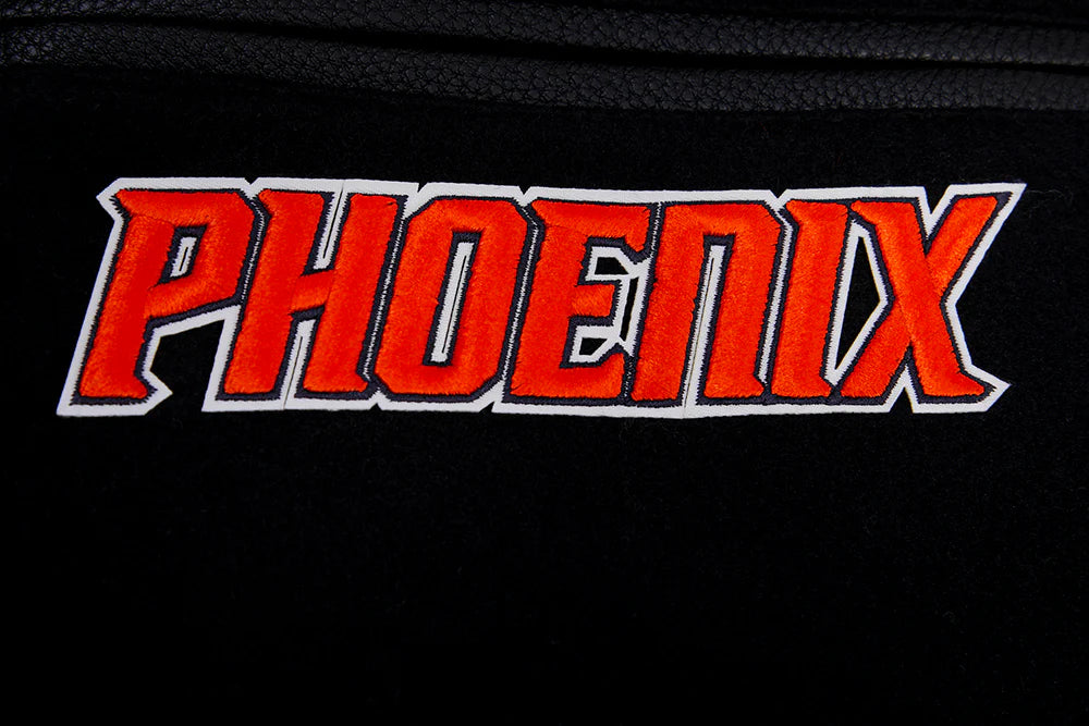 NBA PHOENIX SUNS MASHUP MEN'S RIB WOOL VARSITY JACKET