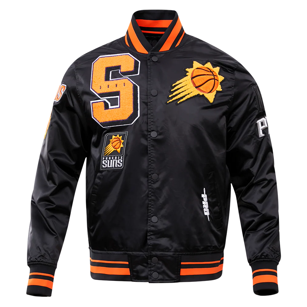 NBA PHOENIX SUNS MASHUP MEN'S RIB SATIN JACKET