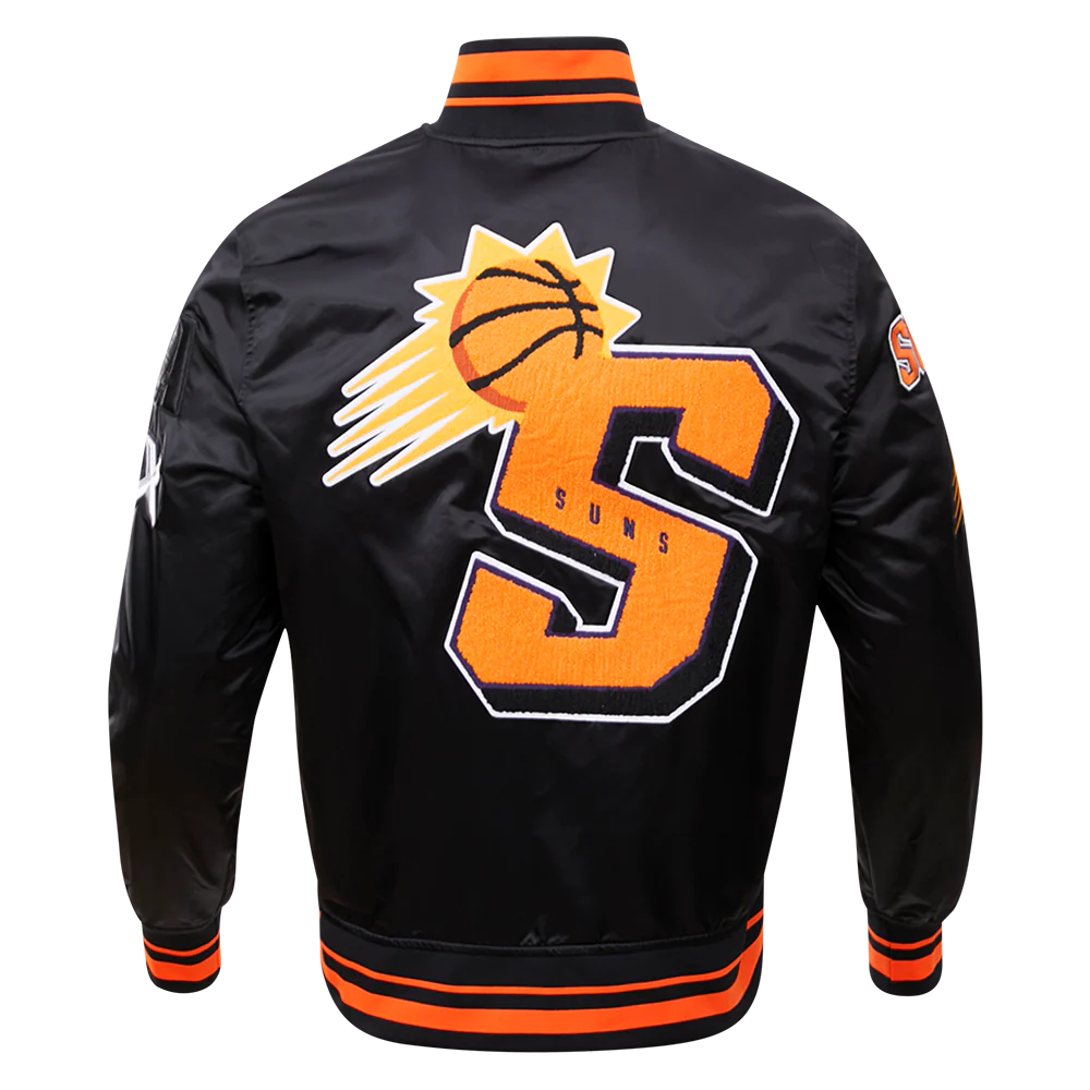 NBA PHOENIX SUNS MASHUP MEN'S RIB SATIN JACKET