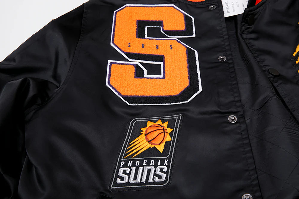 NBA PHOENIX SUNS MASHUP MEN'S RIB SATIN JACKET