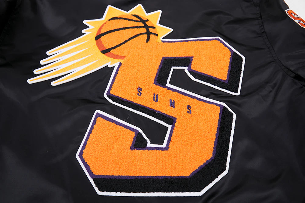 NBA PHOENIX SUNS MASHUP MEN'S RIB SATIN JACKET