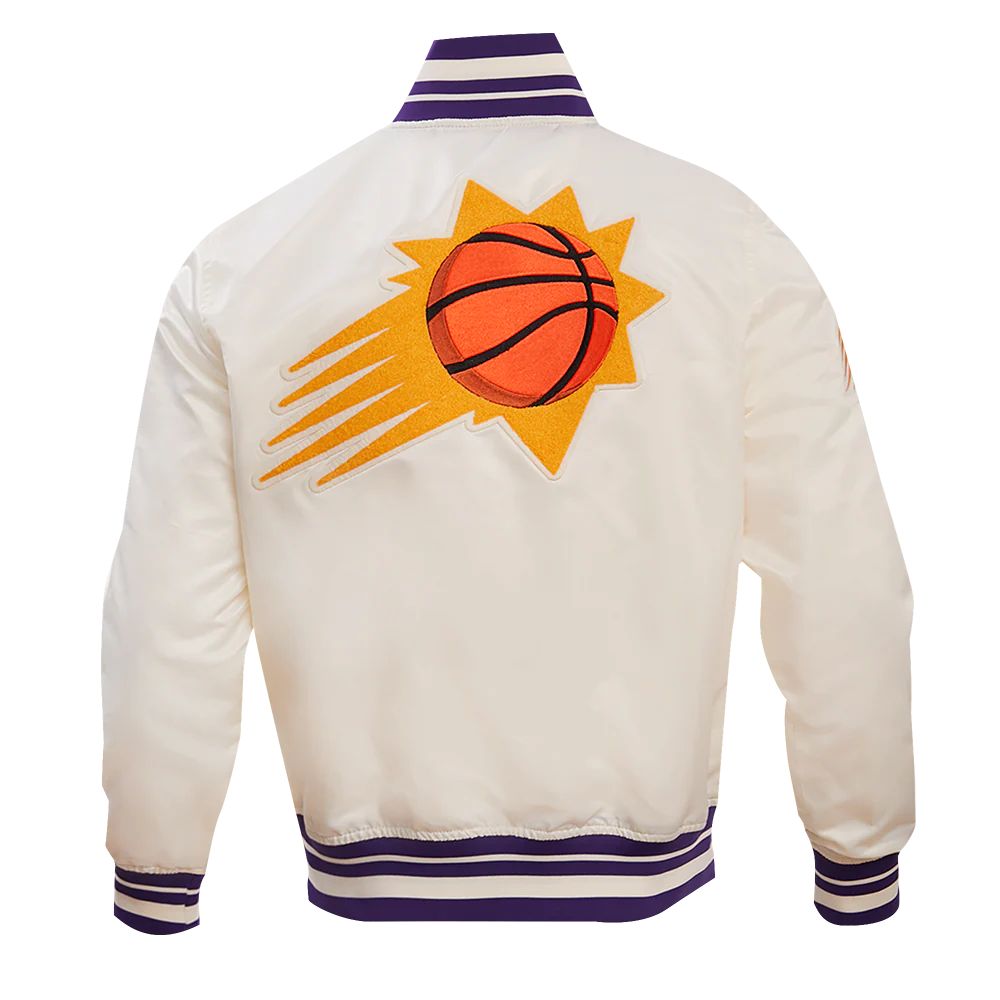 NBA PHOENIX SUNS RETRO CLASSIC MEN'S RIB SATIN JACKET