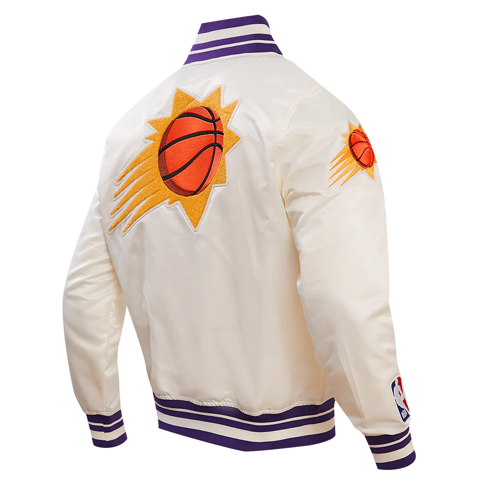NBA PHOENIX SUNS RETRO CLASSIC MEN'S RIB SATIN JACKET