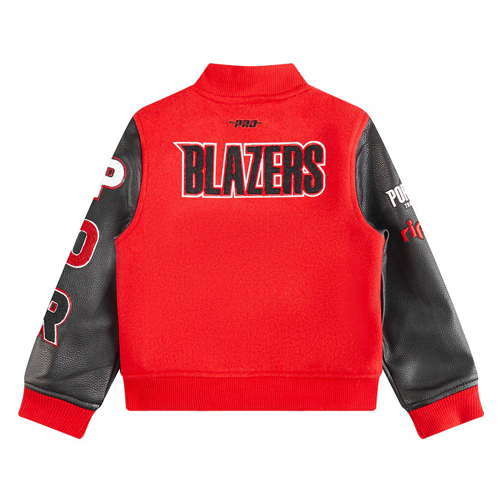 NBA PORTLAND TRAIL BLAZERS CLASSIC LITTLE BOYS WOOL VARSITY JACKET