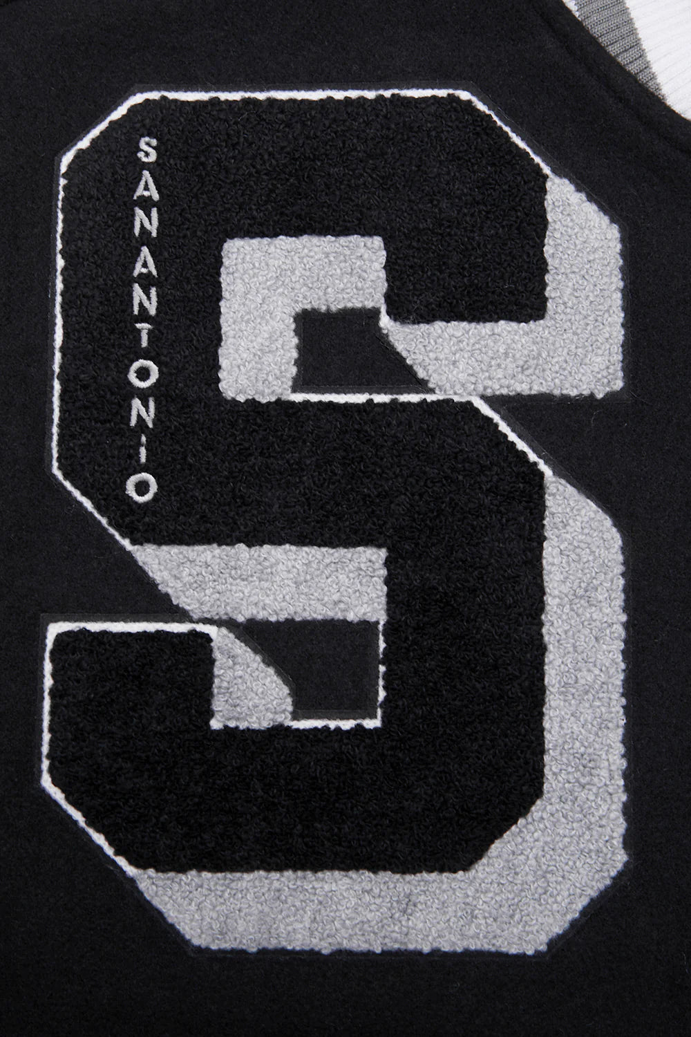 NBA SAN ANTONIO SPURS MASHUP MEN'S RIB WOOL VARSITY JACKET