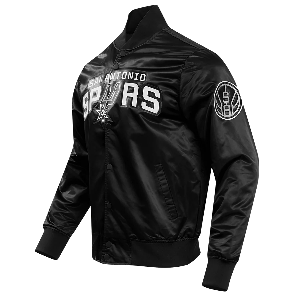NBA SAN ANTONIO SPURS BIG LOGO MEN'S SATIN JACKET
