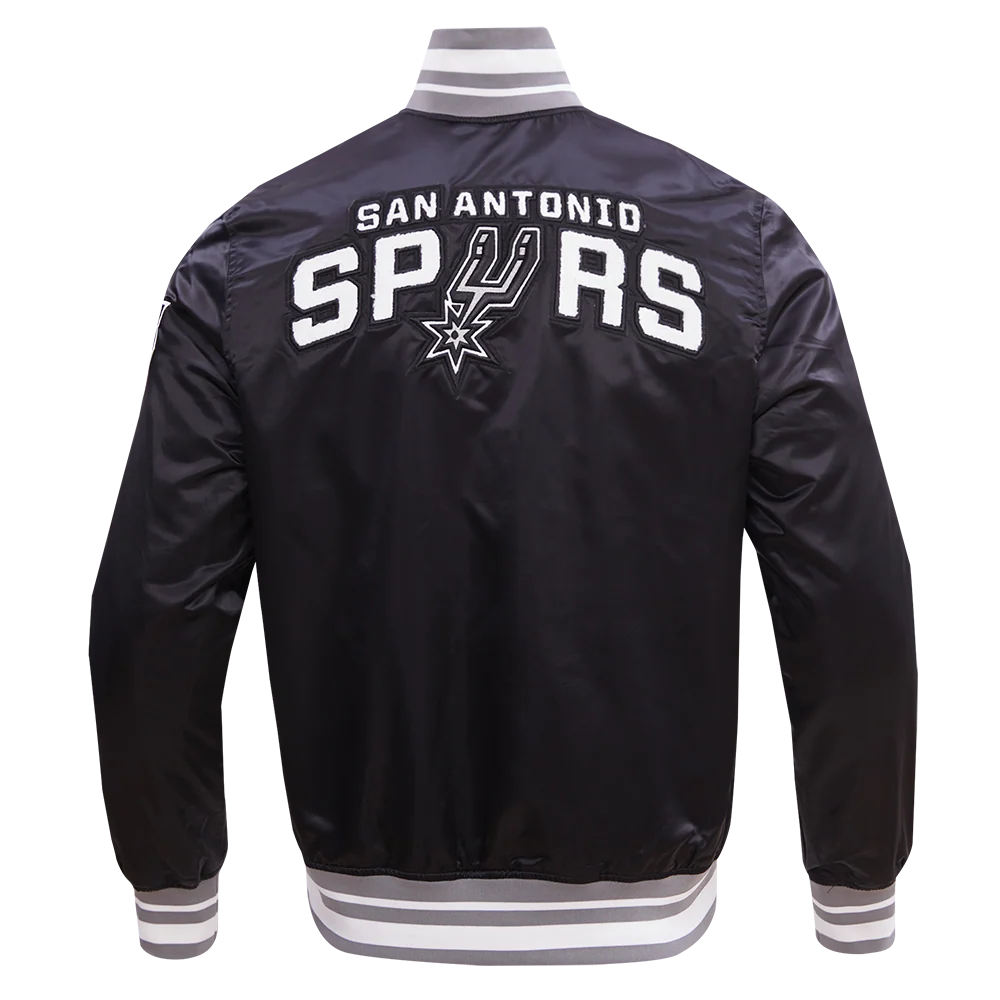 NBA SAN ANTONIO SPURS RETRO CLASSIC MEN'S RIB SATIN JACKET