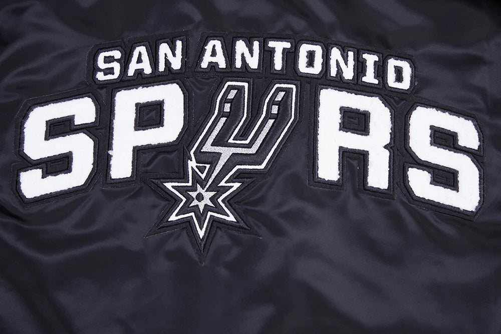 NBA SAN ANTONIO SPURS RETRO CLASSIC MEN'S RIB SATIN JACKET