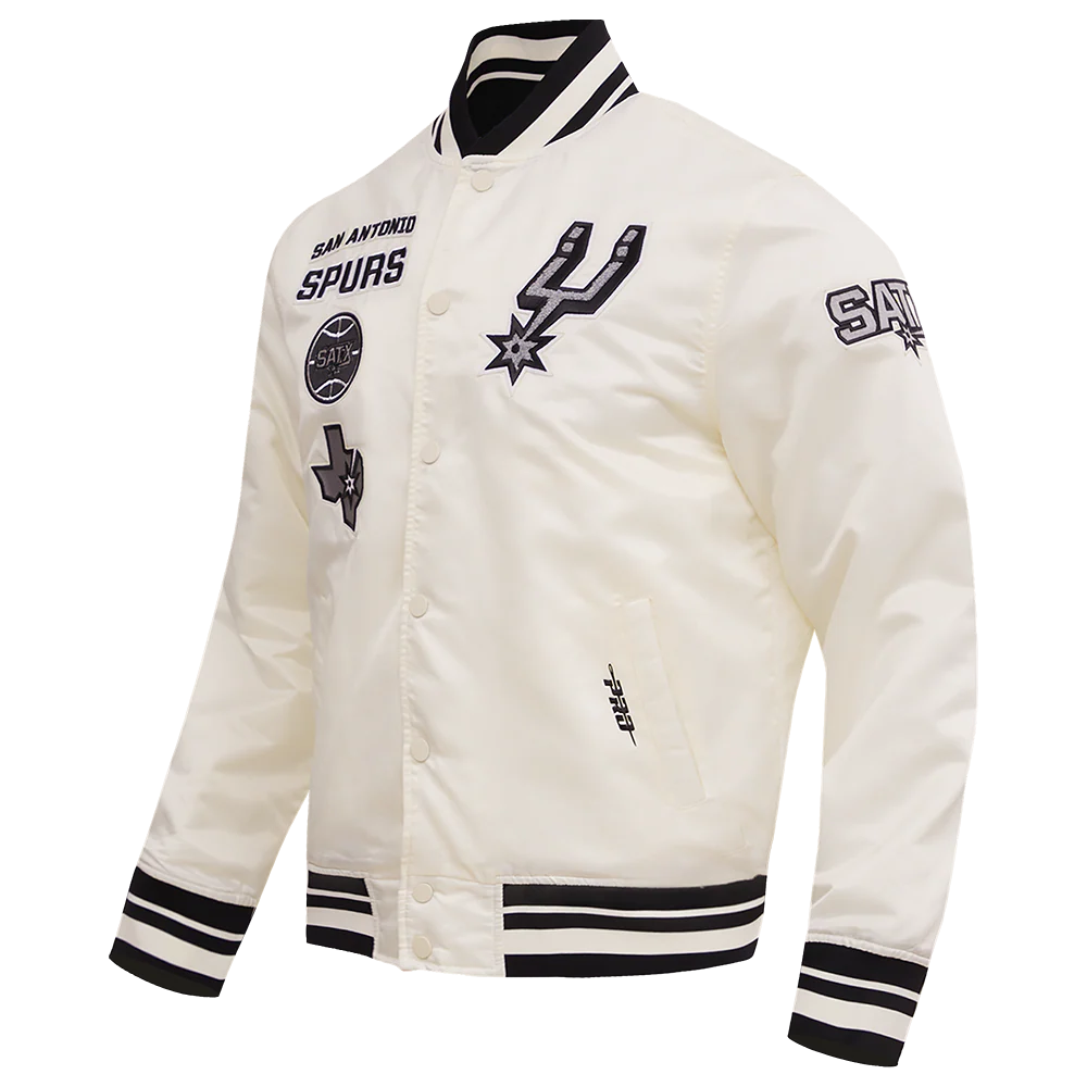 NBA SAN ANTONIO SPURS RETRO CLASSIC MEN'S RIB SATIN JACKET