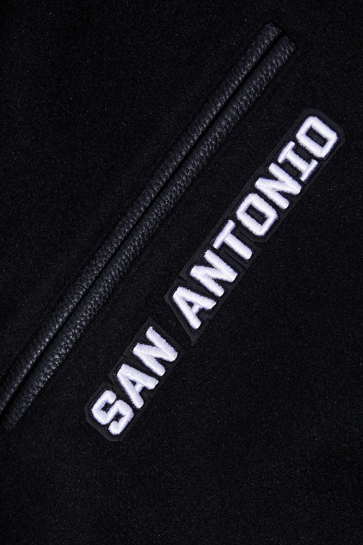 NBA SAN ANTONIO SPURS RETRO CLASSIC MEN'S RIB WOOL VARSITY JACKET