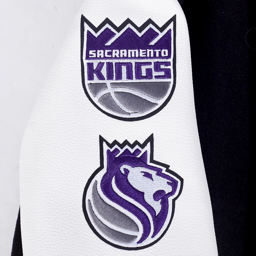 NBA SACRAMENTO KINGS CLASSIC BIG BOYS WOOL VARSITY JACKET