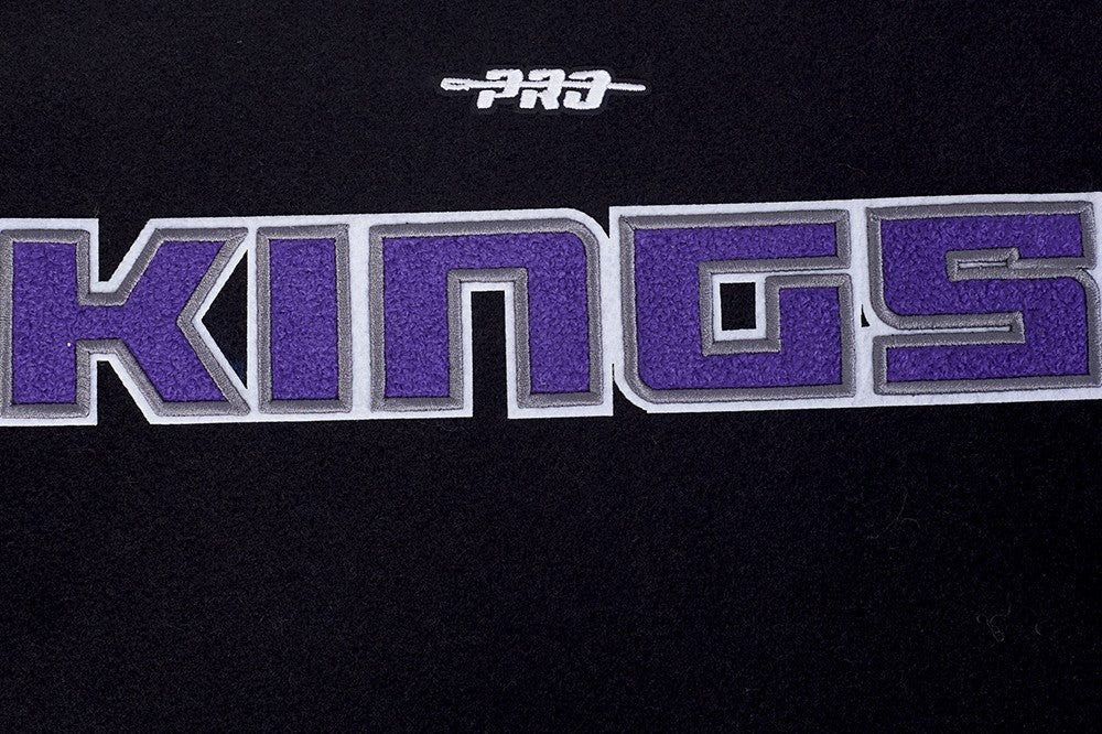 NBA SACRAMENTO KINGS CLASSIC BIG BOYS WOOL VARSITY JACKET