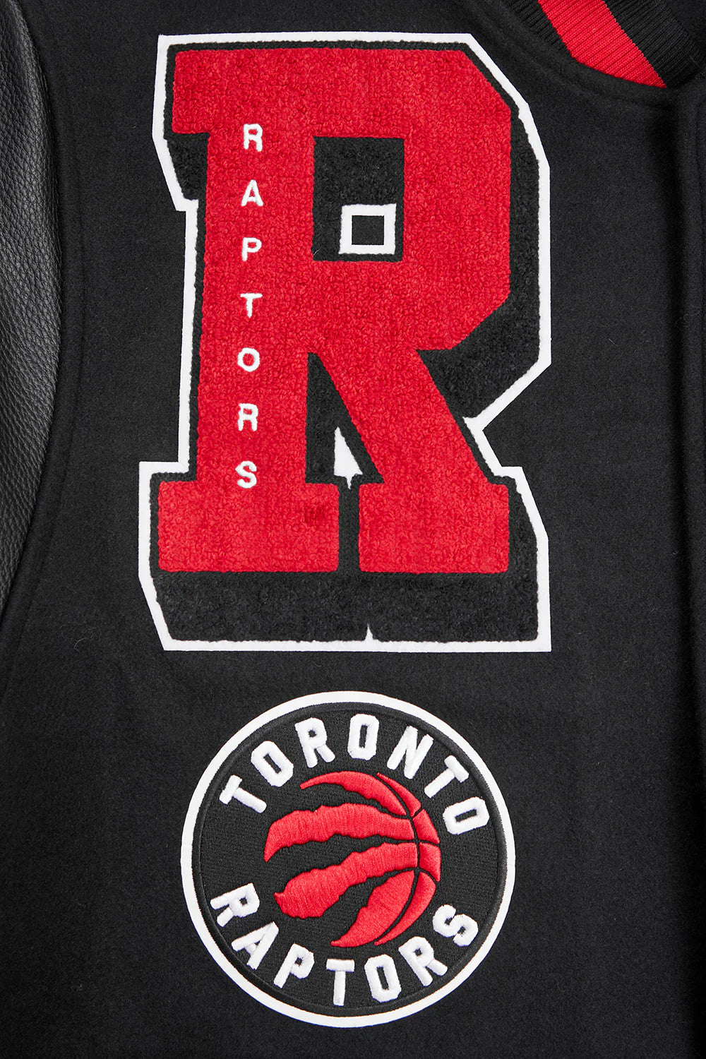 NBA TORONTO RAPTORS MASHUP MEN'S RIB WOOL VARSITY JACKET