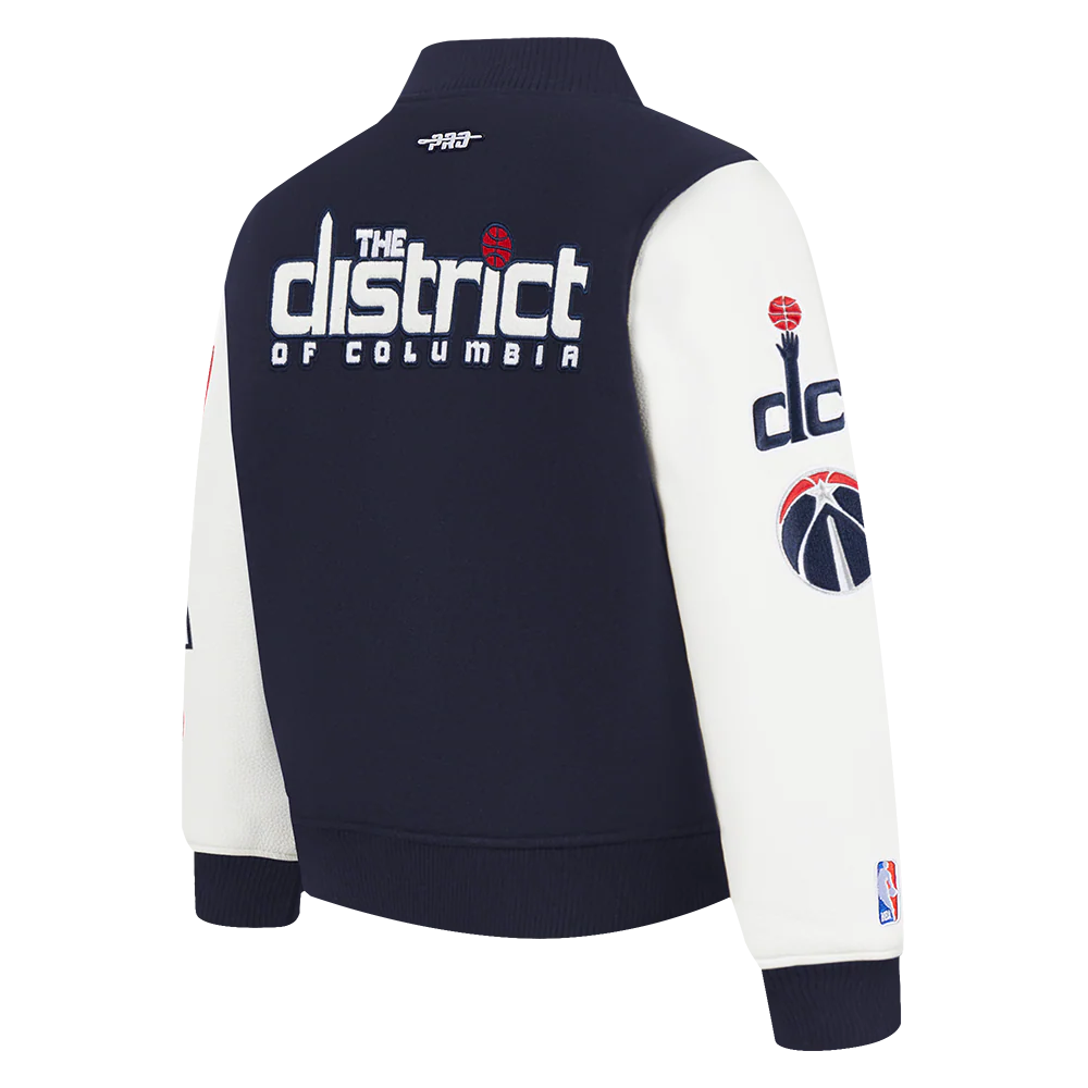 NBA WASHINGTON WIZARDS CLASSIC TODDLER BOYS WOOL VARSITY JACKET