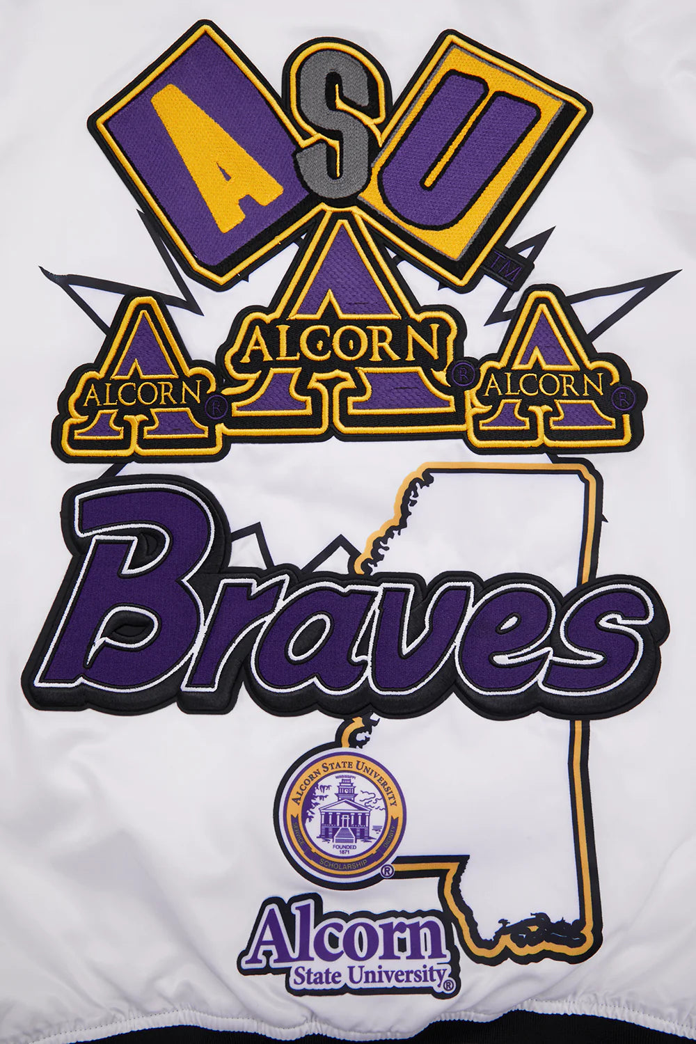 ALCORN STATE UNIVERSITY HOMECOMING RIB MEN'S SATIN JACKET