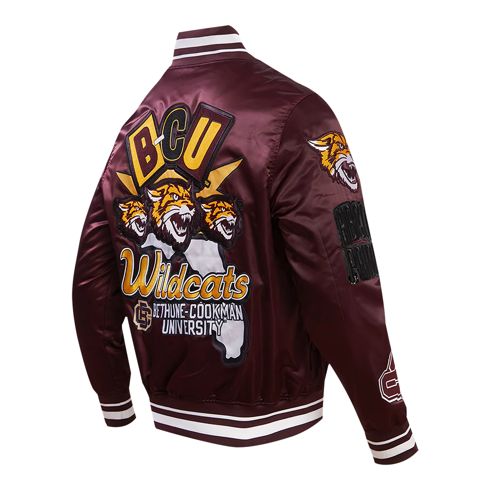 BETHUNE-COOKMAN UNIVERSITY HOMECOMING RIB MEN'S SATIN JACKET
