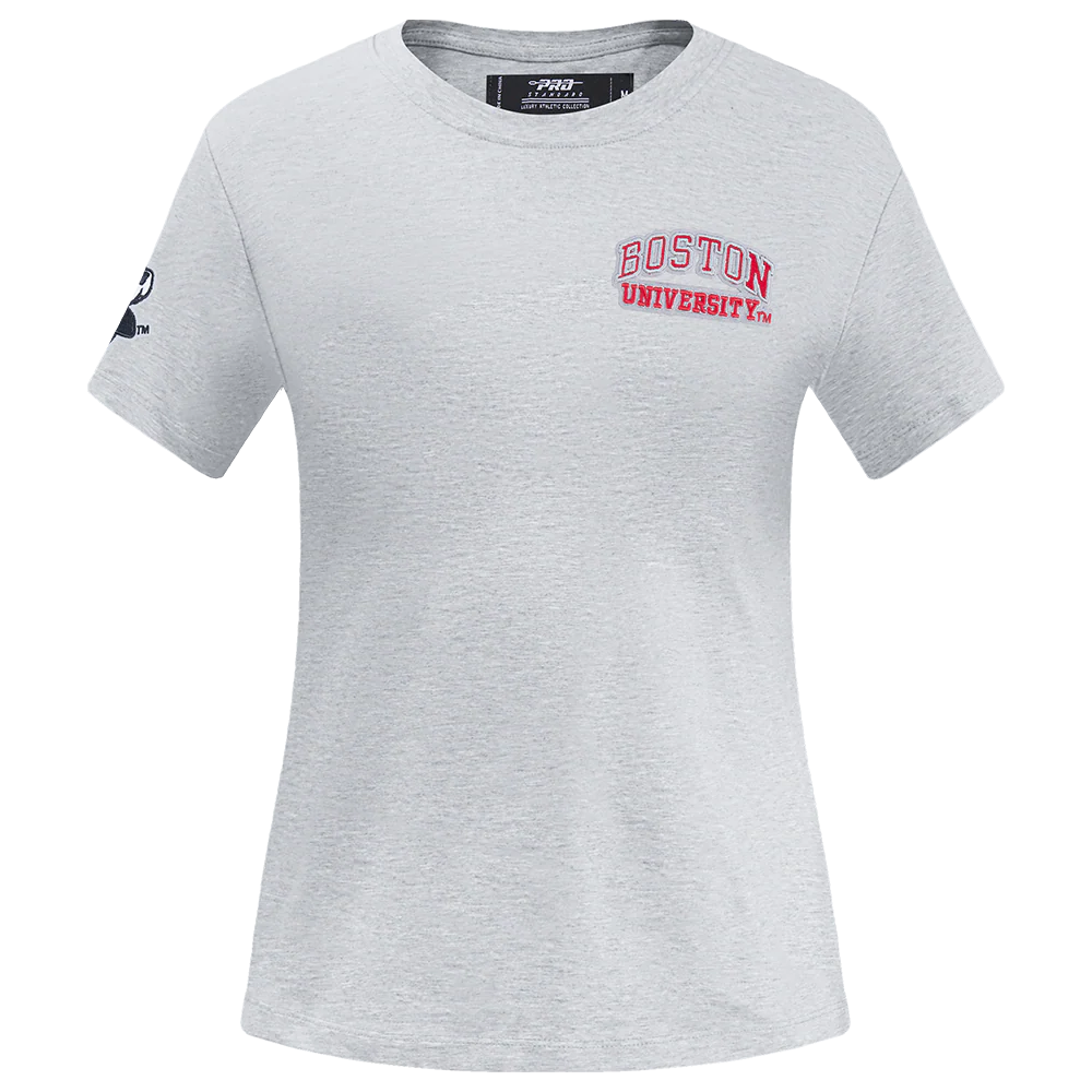 BOSTON UNIVERSITY CLASSIC WOMEN'S SINGLE JERSEY SLIM FIT TEE