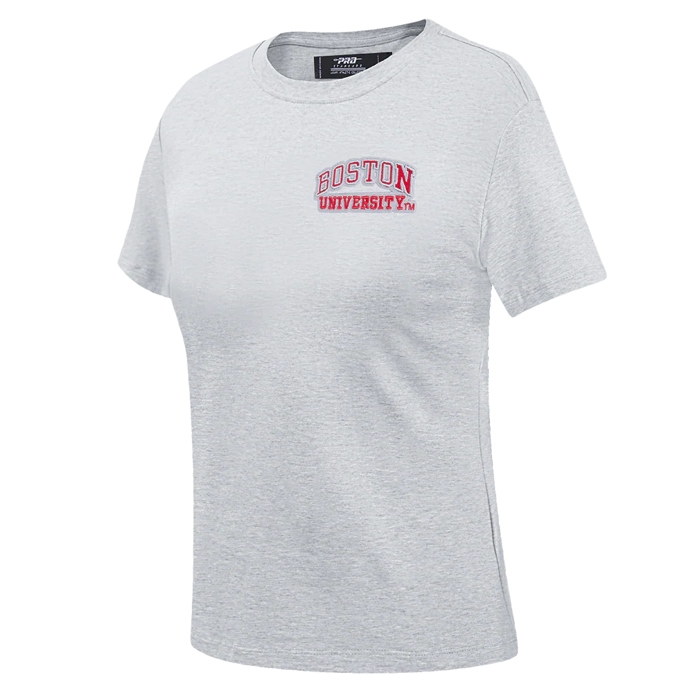 BOSTON UNIVERSITY CLASSIC WOMEN'S SINGLE JERSEY SLIM FIT TEE