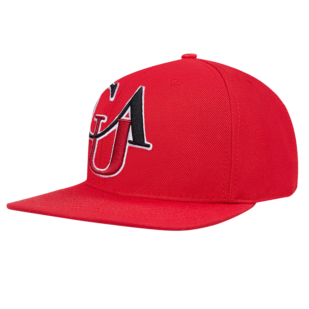 CLARK ATLANTA UNIVERSITY CLASSIC UNISEX STACKED LOGO WOOL SNAPBACK