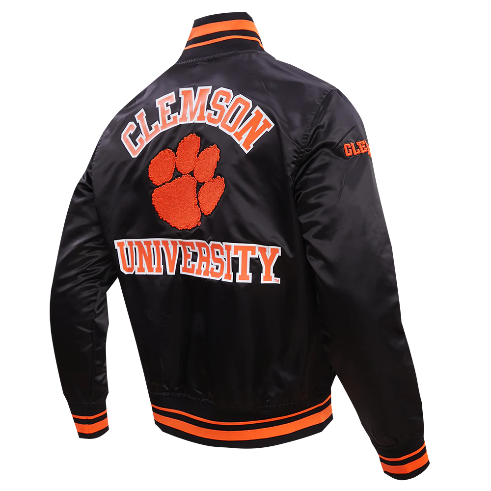 CLEMSON UNIVERSITY CLASSIC RIB SATIN JACKET