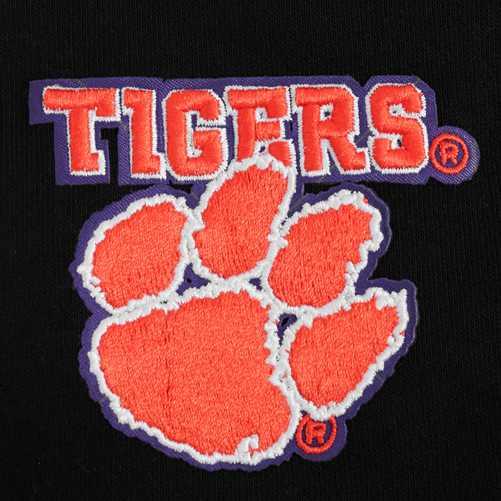 CLEMSON UNIVERSITY CLASSIC FLEECE CROPPED PULLOVER HOODIE
