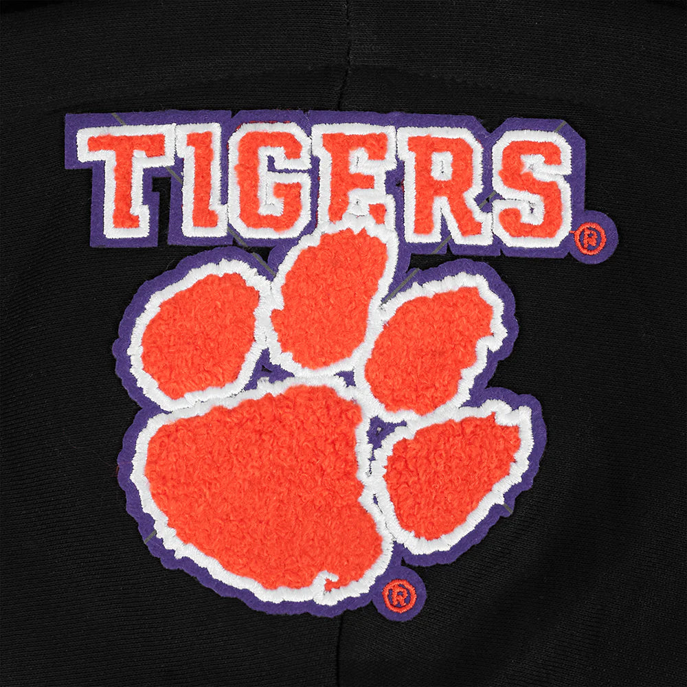 CLEMSON UNIVERSITY CLASSIC FLEECE CROPPED PULLOVER HOODIE