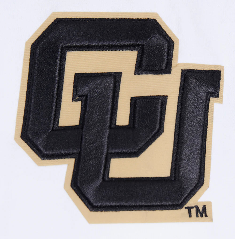 UNIVERSITY OF COLORADO CLASSIC MEN'S STACKED LOGO PULLOVER HOODIE